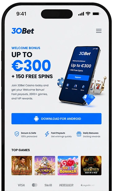 Download 30Bet Casino for Android.